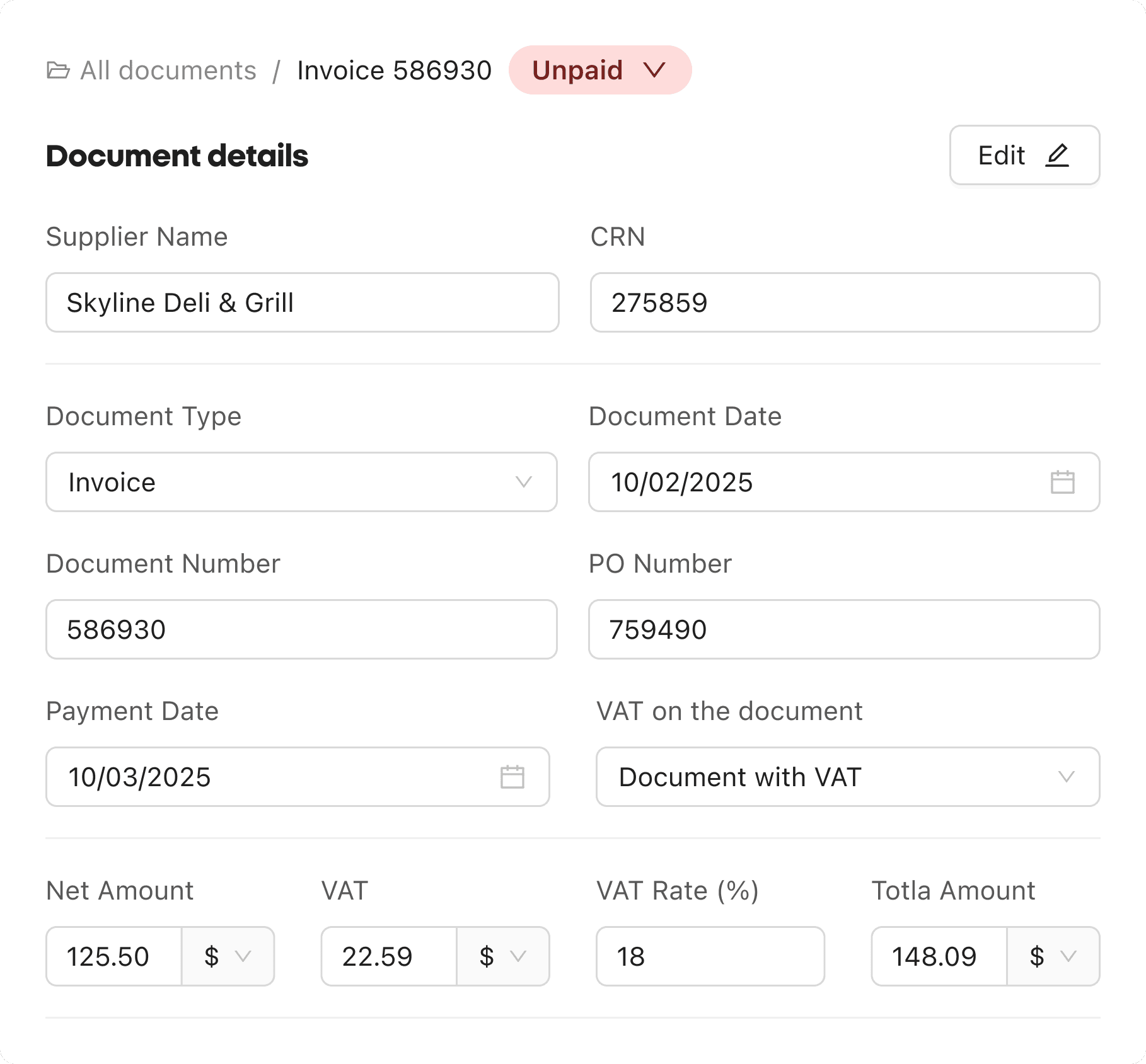 Invoice Management Software